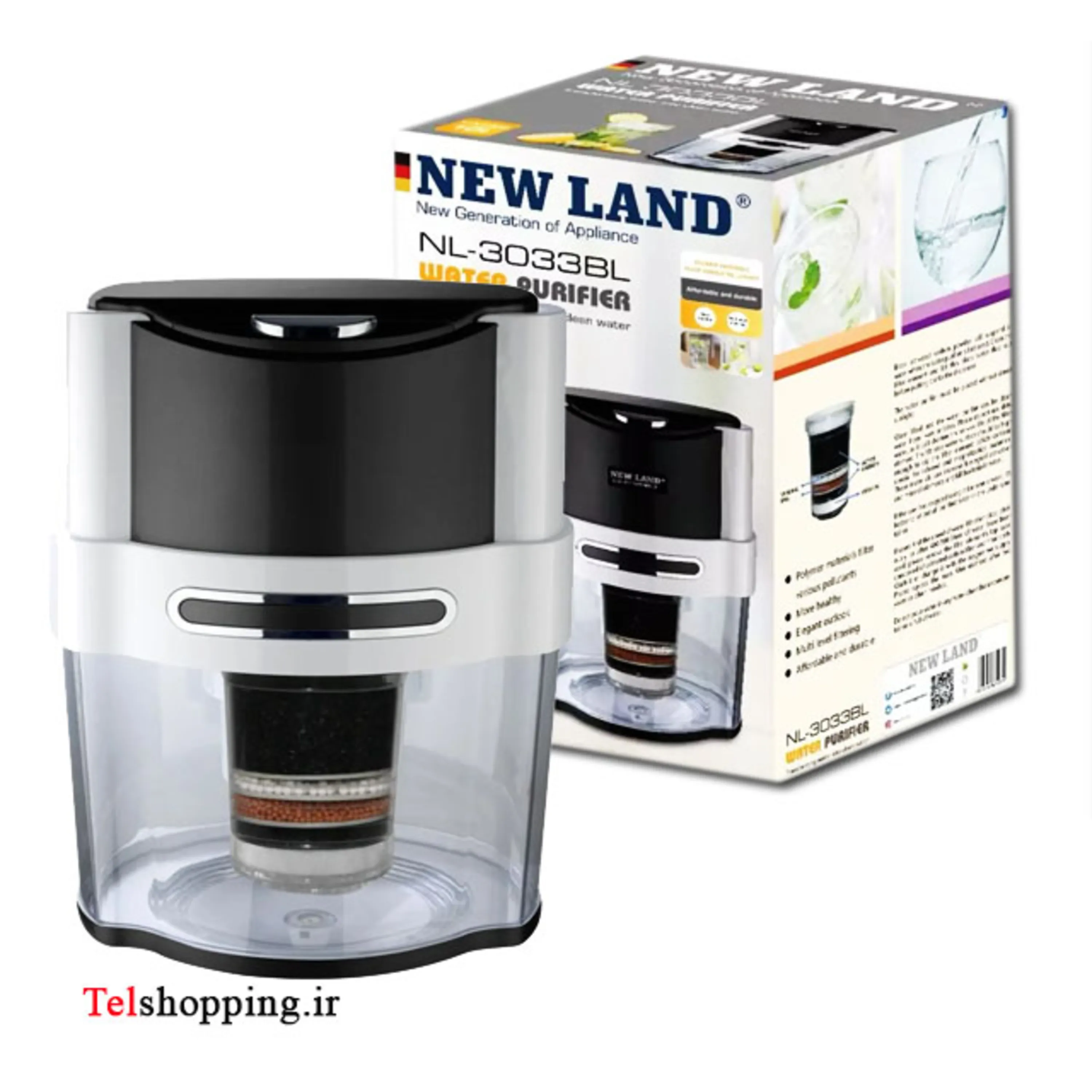 مخزن فیلتر دار آبسردکن نیولند مدل NL3033WH